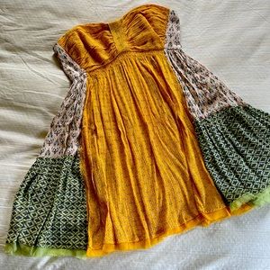 Anthropologie summer sundress with detachable straps